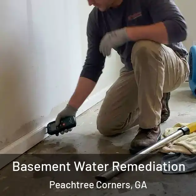  Basement Water Remediation Peachtree Corners, GA