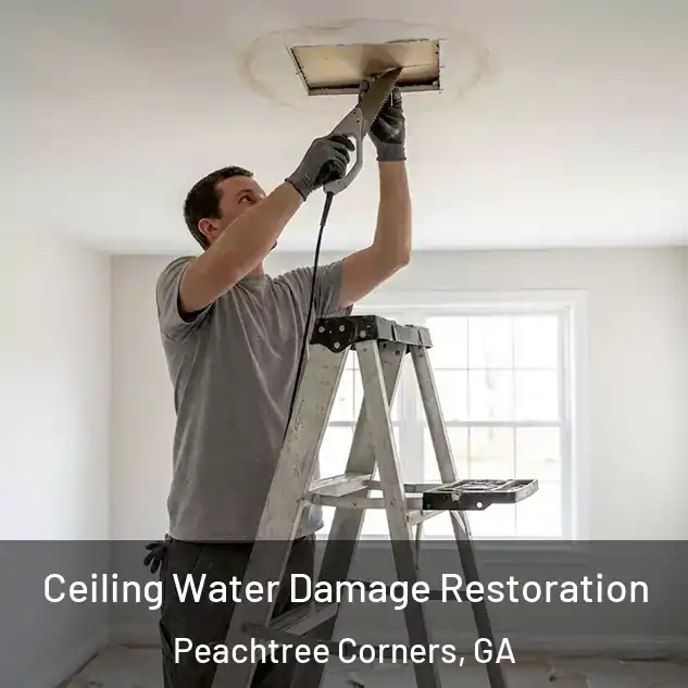  Ceiling Water Damage Restoration Peachtree Corners, GA