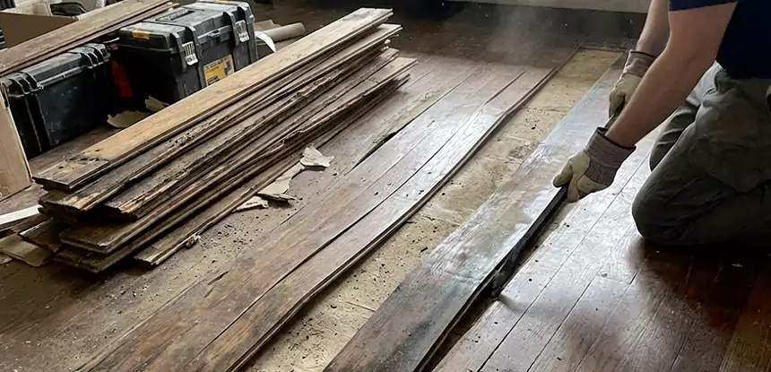 Wood Veneer Water Damage Repair Peachtree Corners