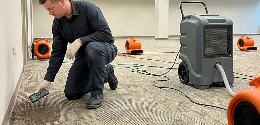 Drying Carpet Padding After Flood in Peachtree Corners