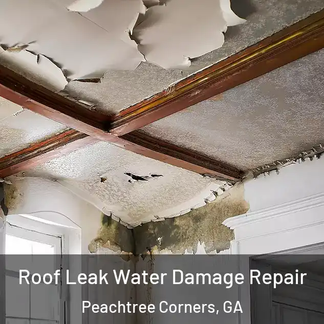  Roof Leak Water Damage Repair Peachtree Corners, GA